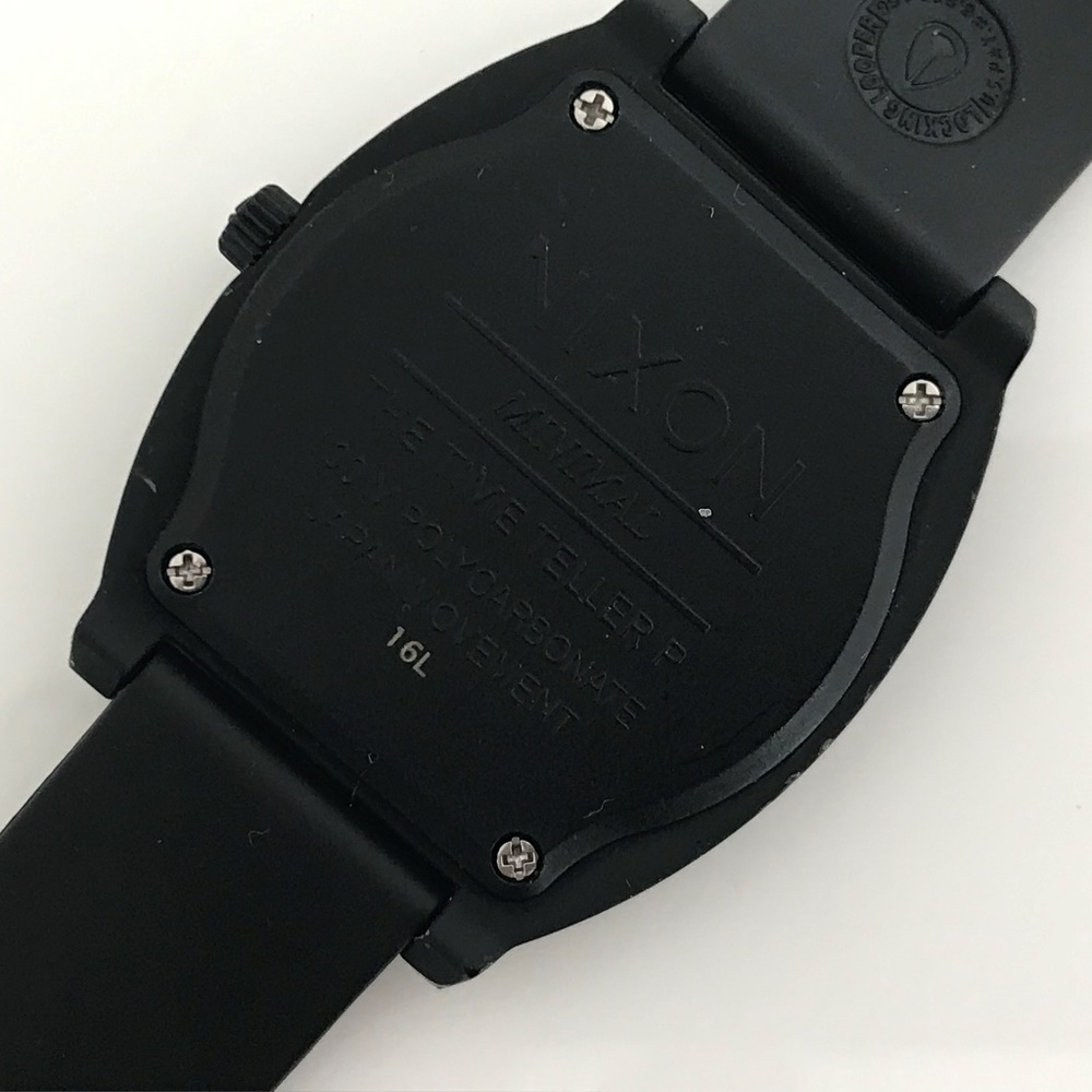 Nixon Minimal Men Watch Black Rubber Band WR 100M - Picture 6 of 8